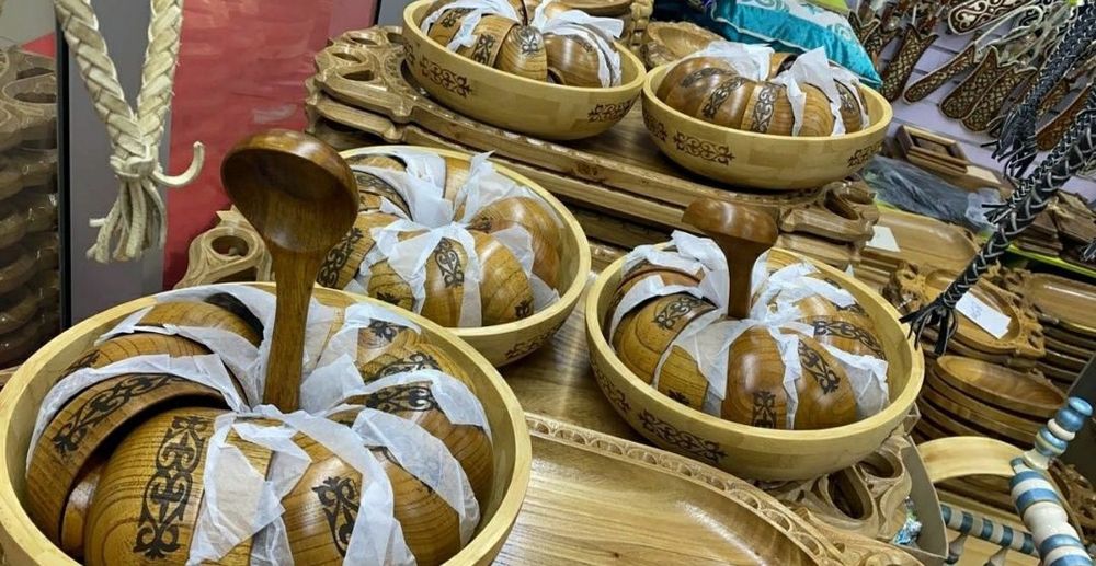 Деревянный набор для кумыса