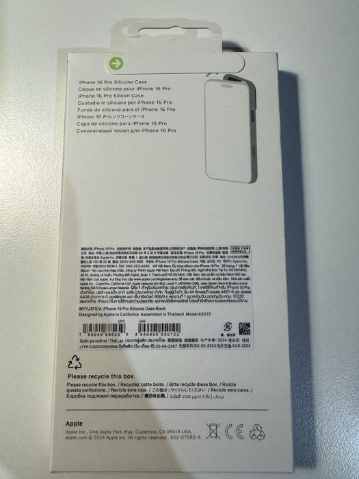 Husa Silicon Apple iPhone 16 Pro Black