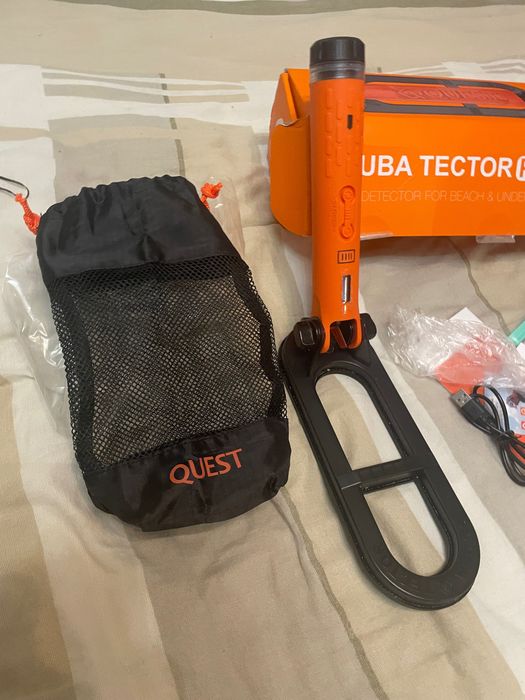 Металотърсач пинпойнтер металдетектор подводен пулс индукция scuba tector pro quest