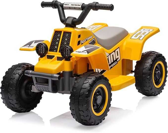 ATV electric pentru copii Kinderauto CUBA 35W 6V, telecomanda Yellow