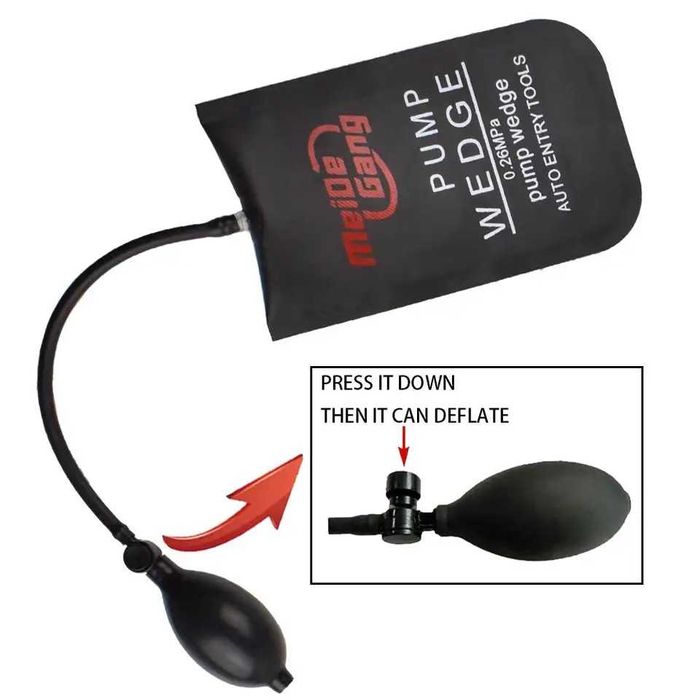 К-т инструменти за отваряне на автомобилни врати с помпа - 9 части