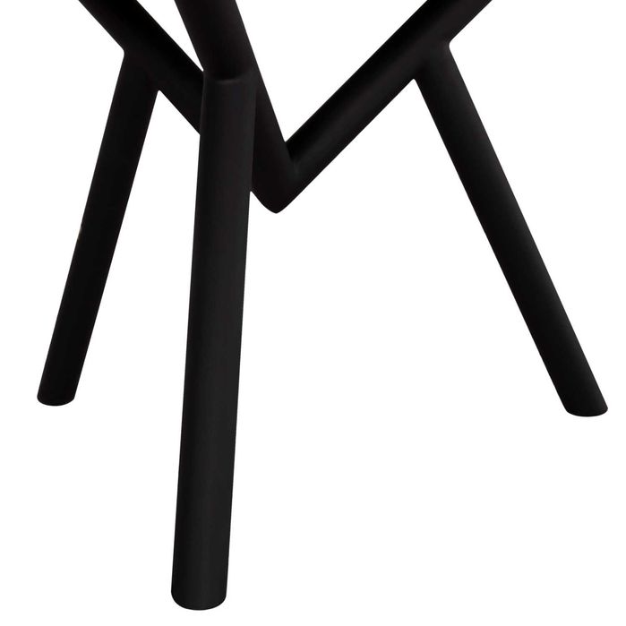 Холна масичка Puzzle-home SAMAN, Метал, Каменен плот, 70х55х40см.