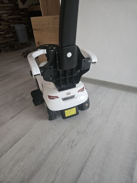 Masina de jucarie prntu plimbat copii unisex (alba)