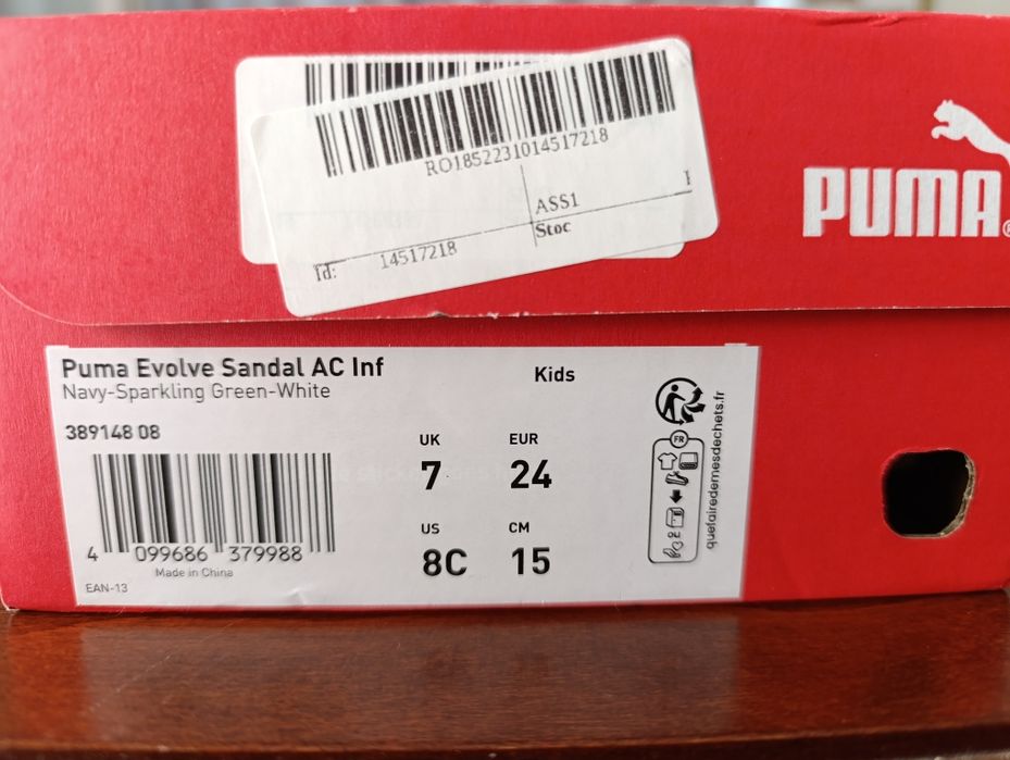 Детски сандали Puma Evolve Sandal AC Inf номер 24