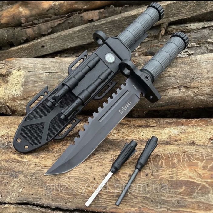 Тактическият нож+компас+кремък+точило Байонет CS GO M9 USA