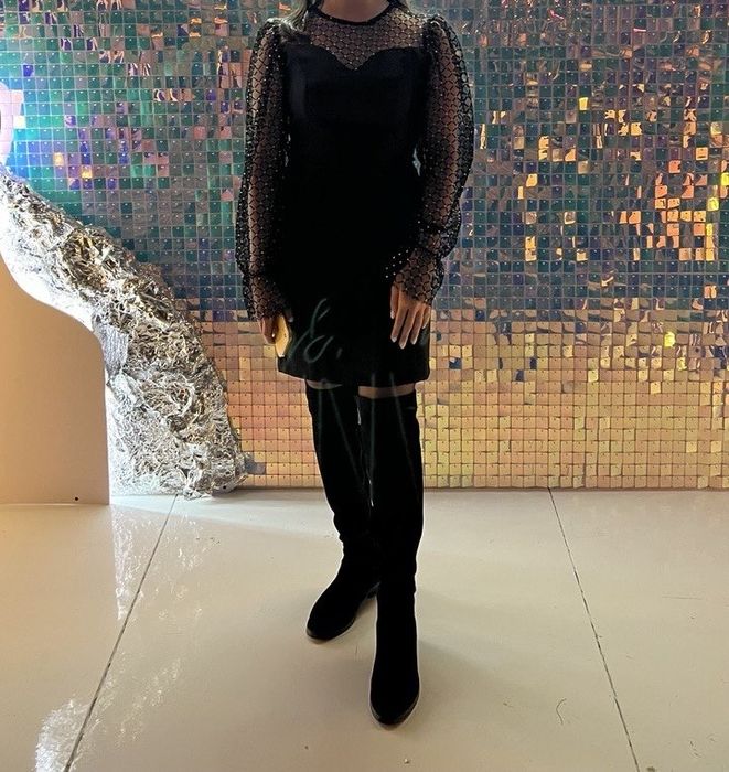 Вечернее черное платье