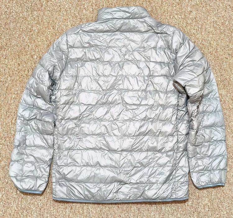 Jachetă ușoară argintie, tip puffer, de la Lee Cooper Originals.