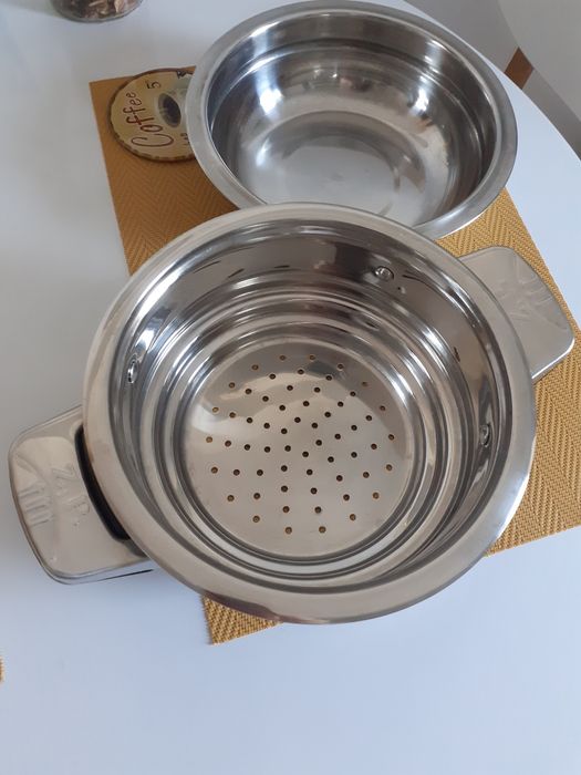 Strecurătoare din inox cu castron noua