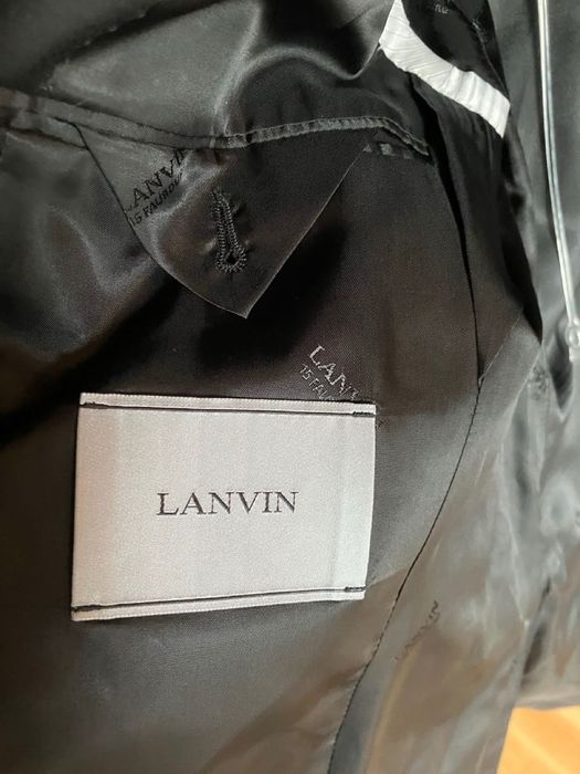 Луксозен костюм LANVIN Paris – Чисто нов – Размер 48 – 100% вълна