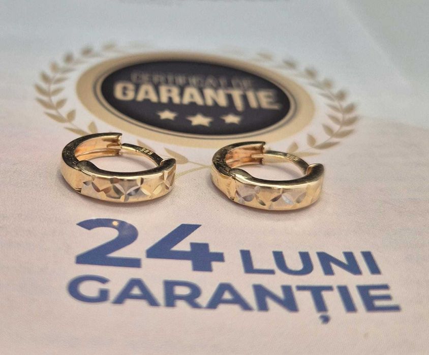 Cercei din aur (AG32 B13173.1-ag42) 2 ANI GARANTIE!