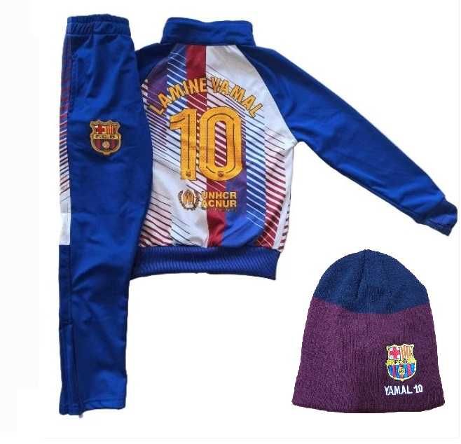 Сет Зимна Шапка + Детски анцуг Мбапе 10 с качулка  Анцуг Реал Мадрид