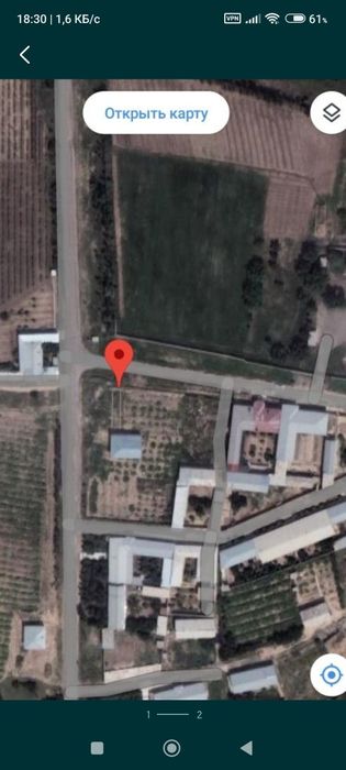 Бўш ер учаскаси сотилади 8 сўтиқ яхши жойда