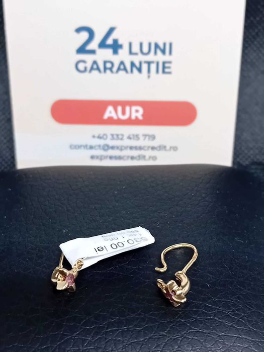 Cercei aur 14k 1.16g (B.25113 AG31 Barboi) Garantie 2 ani!