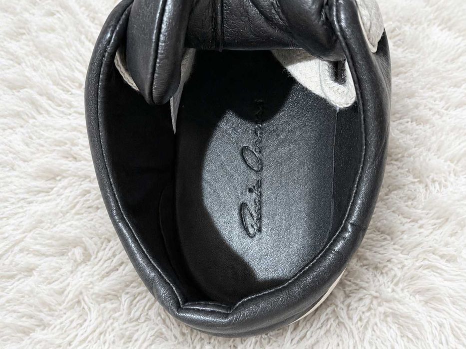 Rick Owens Jumbo Laces Low Negru/Alb – Mărimi 42, 43, 44