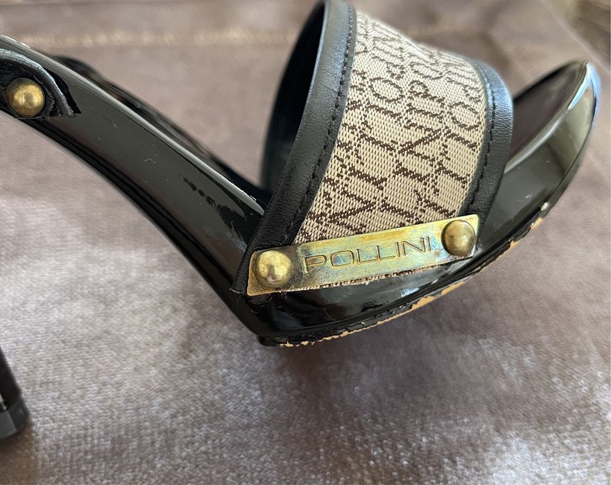 Сабо Pollini 35, / Сандали- сребристо НОВИ 49лв