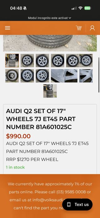 Jante oem 5x112 Vw/Skoda/Seat/Audi R17