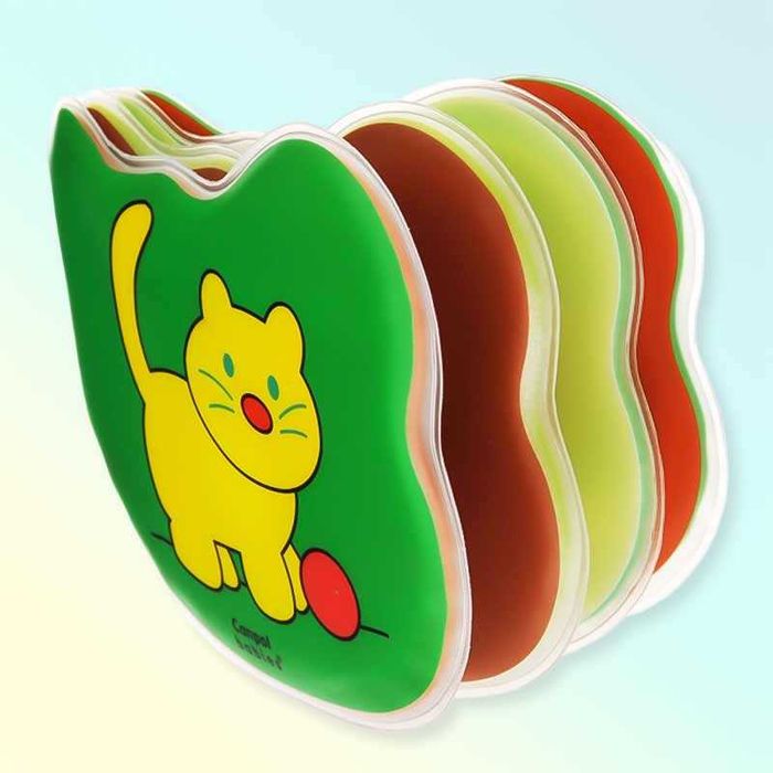 Писукаща гумена книжка за бебета с животни, Canpol