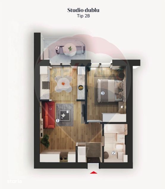 Vanzare studiouri duble zona Pallady