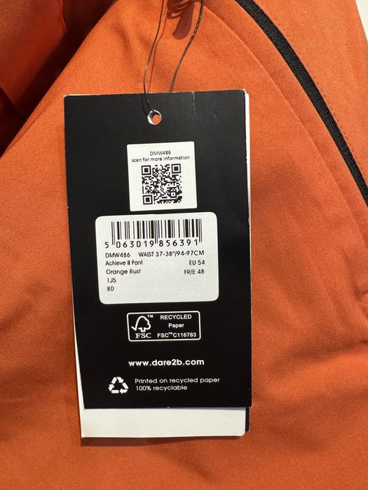 Pantaloni ski dare 2b portocalii