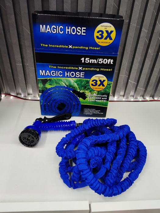 Чисто нов Разтегателен градински маркуч 15 метра