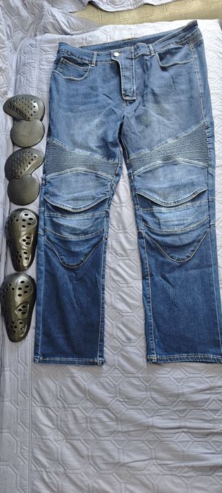 Blugi moto albastri 3XL
