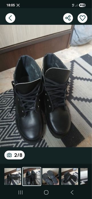 Vând ghete NOI din piele naturala marime 38