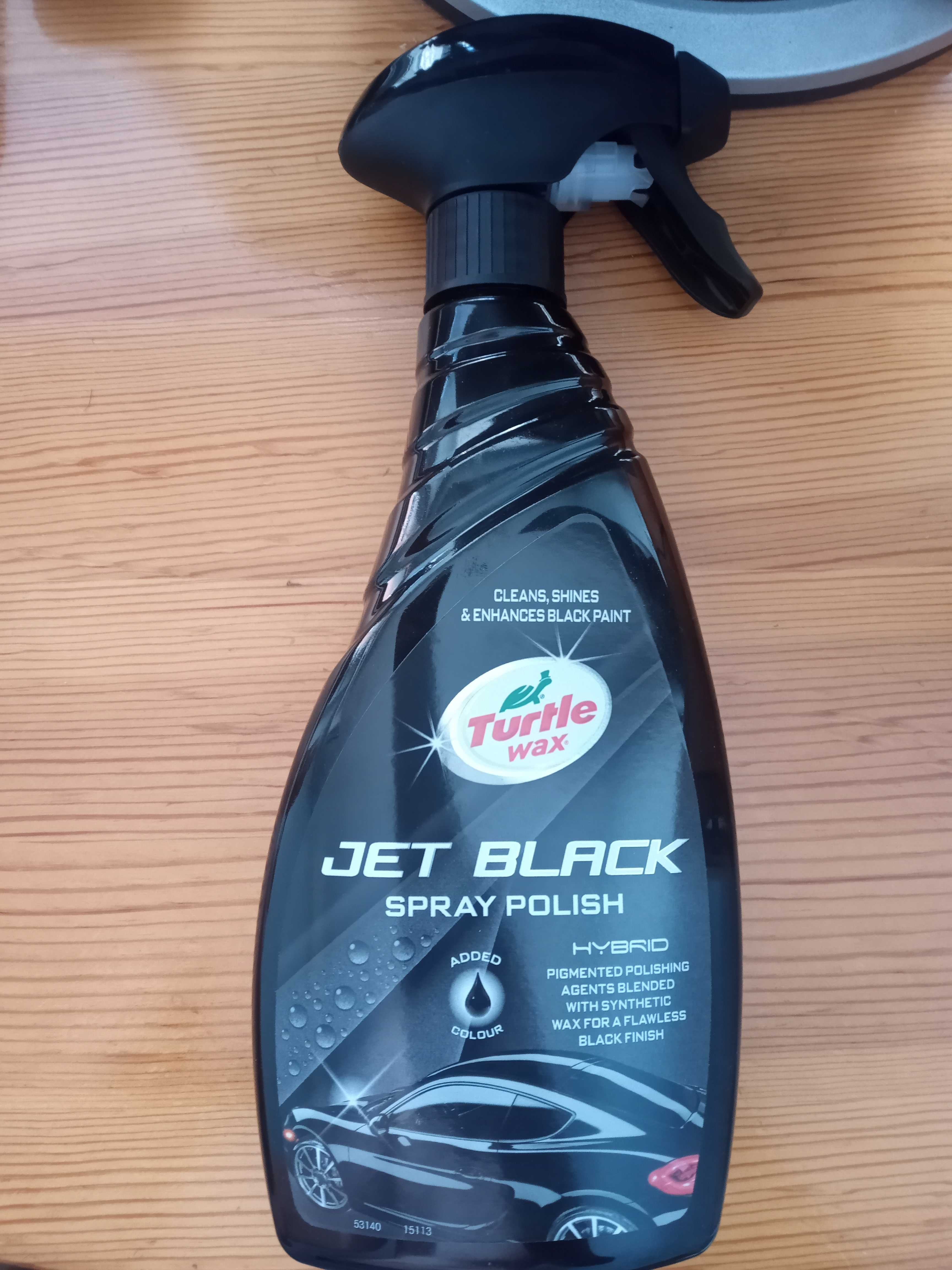 Turtle Wax 53140 Hybrid Jet Black Spray Polish Added Colour Enhances Paint  500Ml