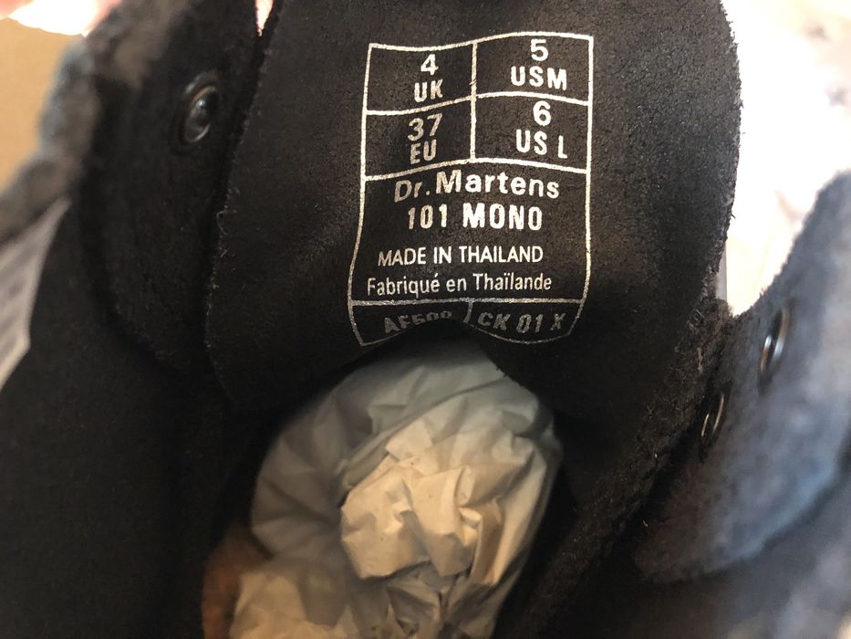 Dr. Martens 101 Mono Suede Boots ОРИГИНАЛ дамски боти/кубинки 37/23,5