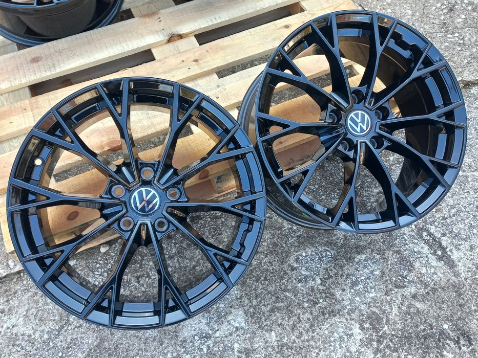 17"Vw Gtd GtiBlack Gloss 7.5j et40 Golf Passat Tiguan Touran Caddy Seat Škoda Чисто Нови