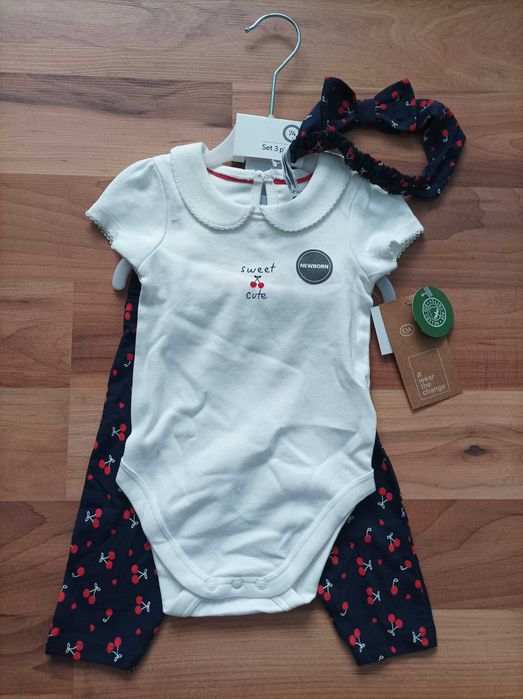 комплект от 3ч- био памук- 68-74см