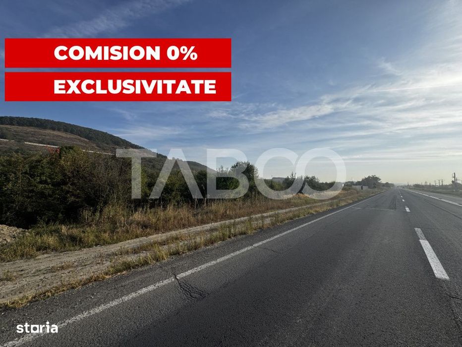 Teren extravilan 6700 mp intre DN si autostrada iesire Cristian Sibiu