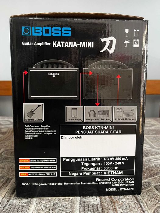 Boss Katana-Mini – Пълен комплект с кутия (Използван веднъж!)