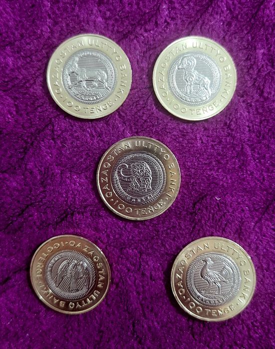 Животный мир монеты 5шт