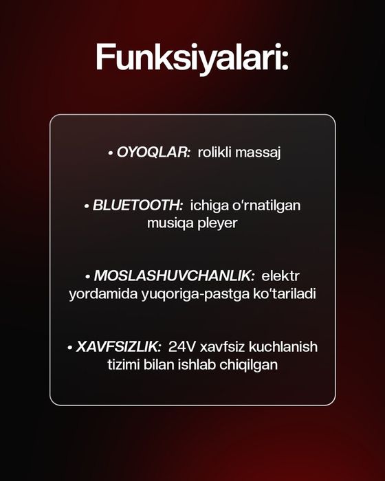 Birinchi qo’l massajyorlar