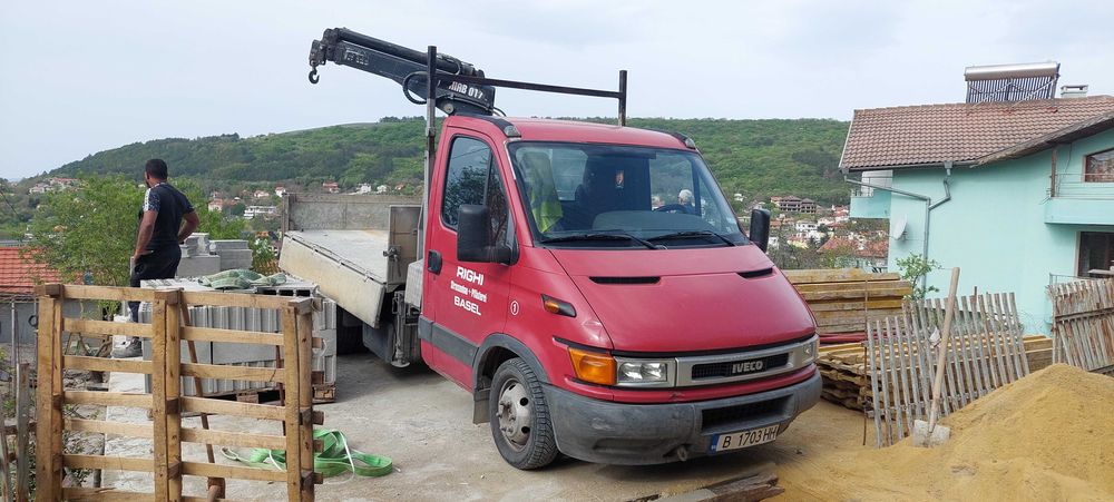 Транспортни услуги - самосвал с кран , камион с кран