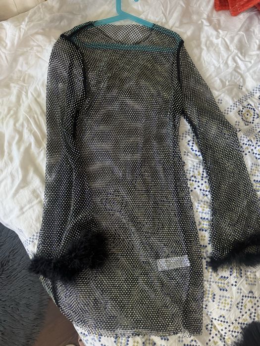 Мрежеста рокля от shein