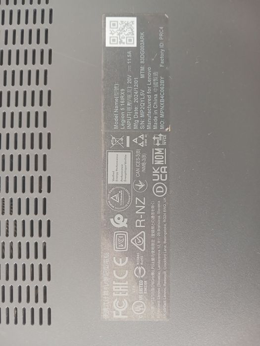 Ноутбук lenovo legion