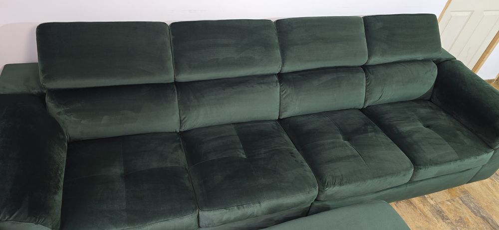 Nou Canapea catifea verde