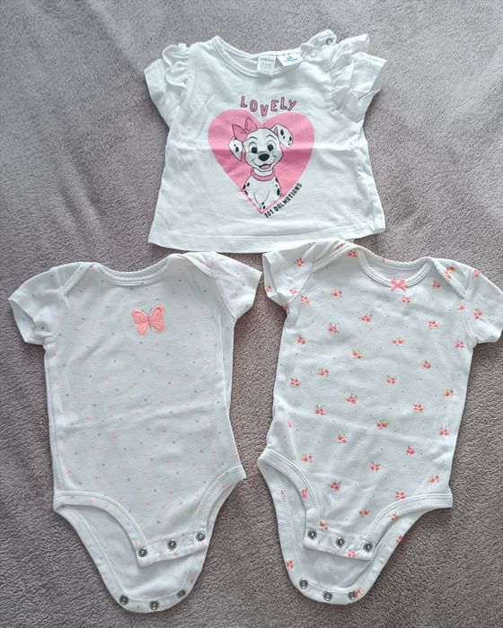 Body Carter’s 3 luni + tricou LC Waikiki (set lot pentru fetiță)