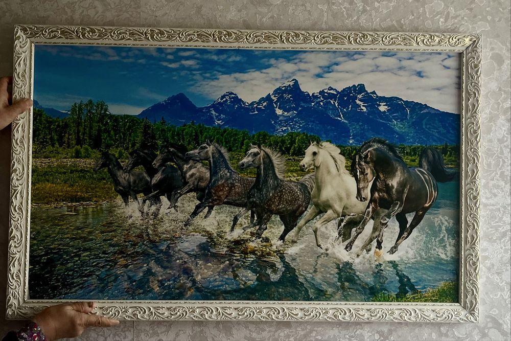 Картина Лошади Жылқылар Табиғат сүрет