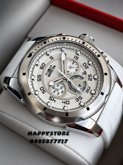 INVICTA Nacrite white 50 mm, Инвикта нов мъжки часовник