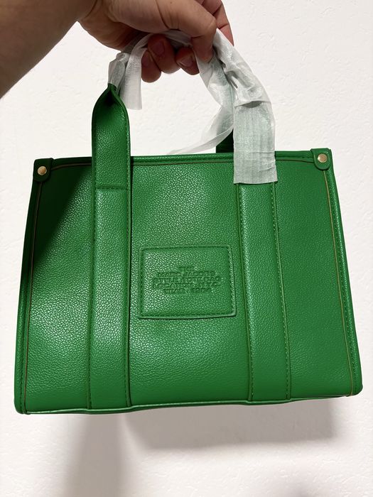 Geanta Marc Jacobs The Tote Bag Verde Noua Cu Curea