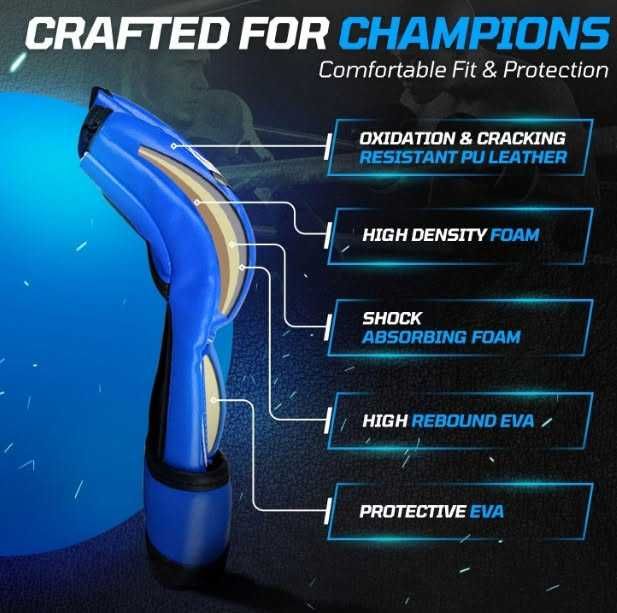 MMA ръкавици без пръсти Flexzion, боксови ръкавици MMA, кикбокс, карате, таекуондо, за възрастни