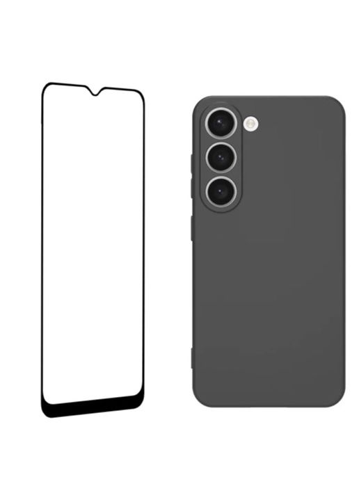 Samsung A34/A54/A55/A16/A06/A17 Pachet Husa Silicon Folie Sticla 12D