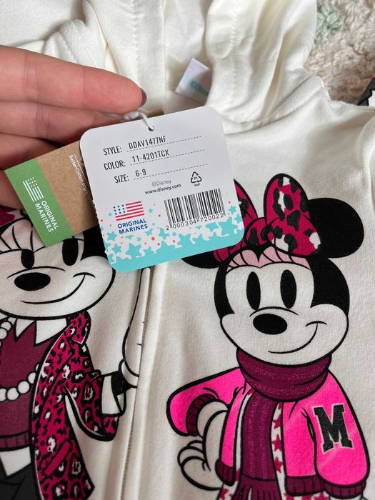 Disney baby комплект за момиче с Мини Маус 6-9 месеца