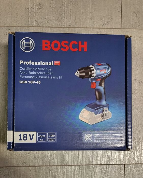 Нов винтоверт БОШ GSR 18V-45 безчетков