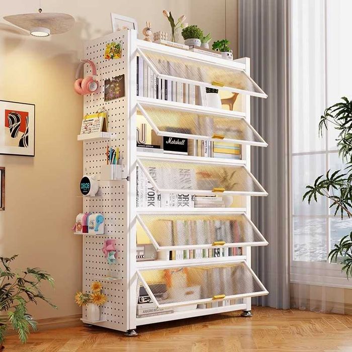 Книжные полки и шкафы белый и черный новый стильный шкаф недорого