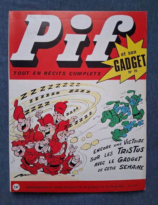 Старо Френско  Списание  PIF Gadjet 70 Брой Rahan / 1970 год.