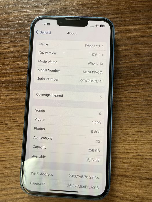 Iphone 13  / 265 GB
