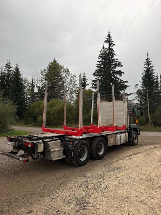 MAN TGS 6x4 forestier fara macara